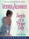 Secrets of a Proper Lady By Victoria Alexander